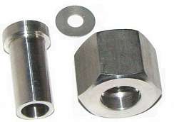Ниппель приварной с накидной гайкой M20x1,5 или G1/2