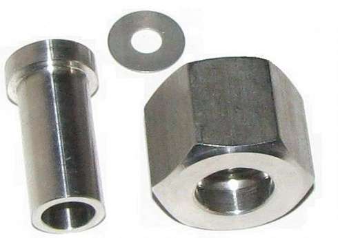 Ниппель приварной с накидной гайкой M20x1,5 или G1/2
